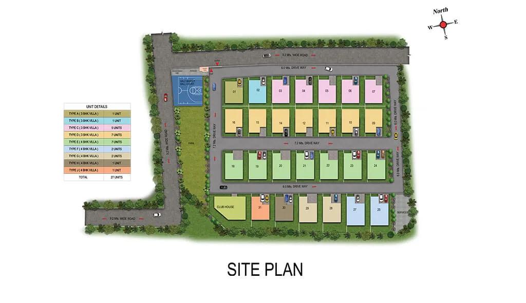 Layout plan of Casagrand Solitaire
