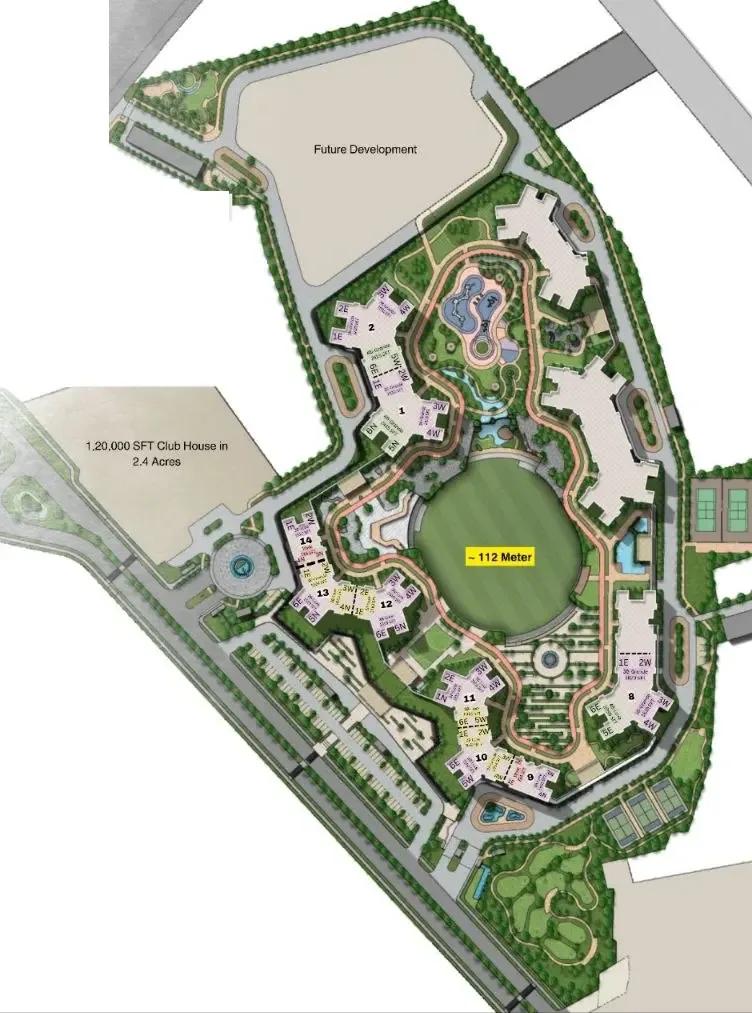 Layout plan of Sobha One World