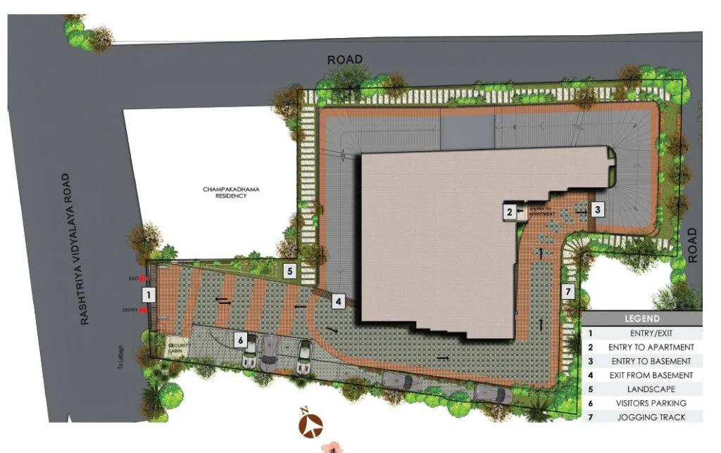 Layout plan of Prestige Botanique