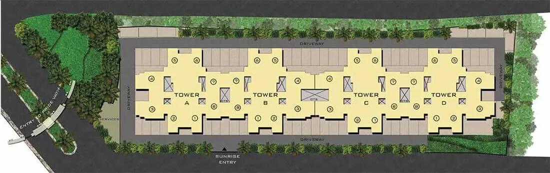 Layout plan of Pride Sunrise