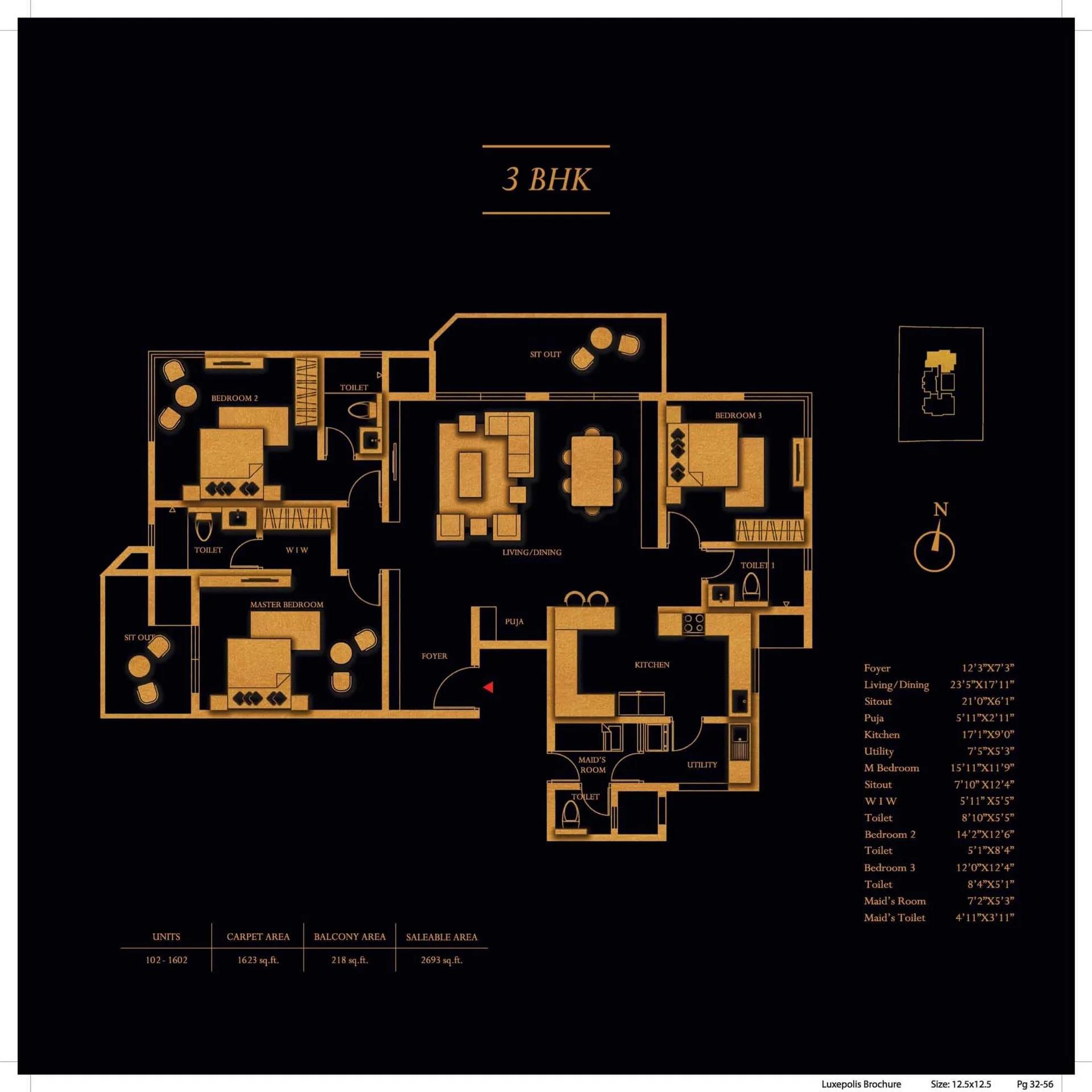 Concorde Luxepolis floor plan 1