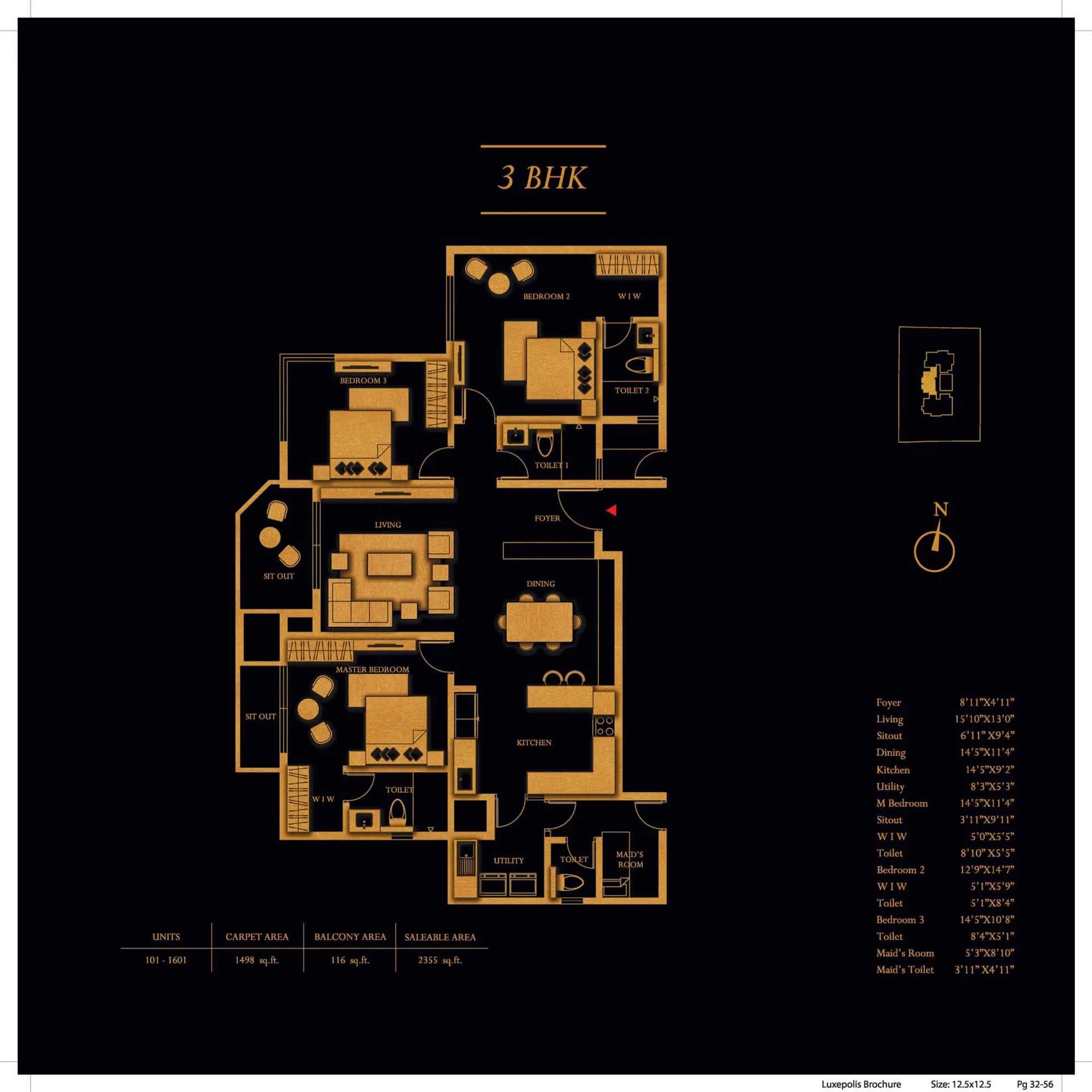 Concorde Luxepolis floor plan 3