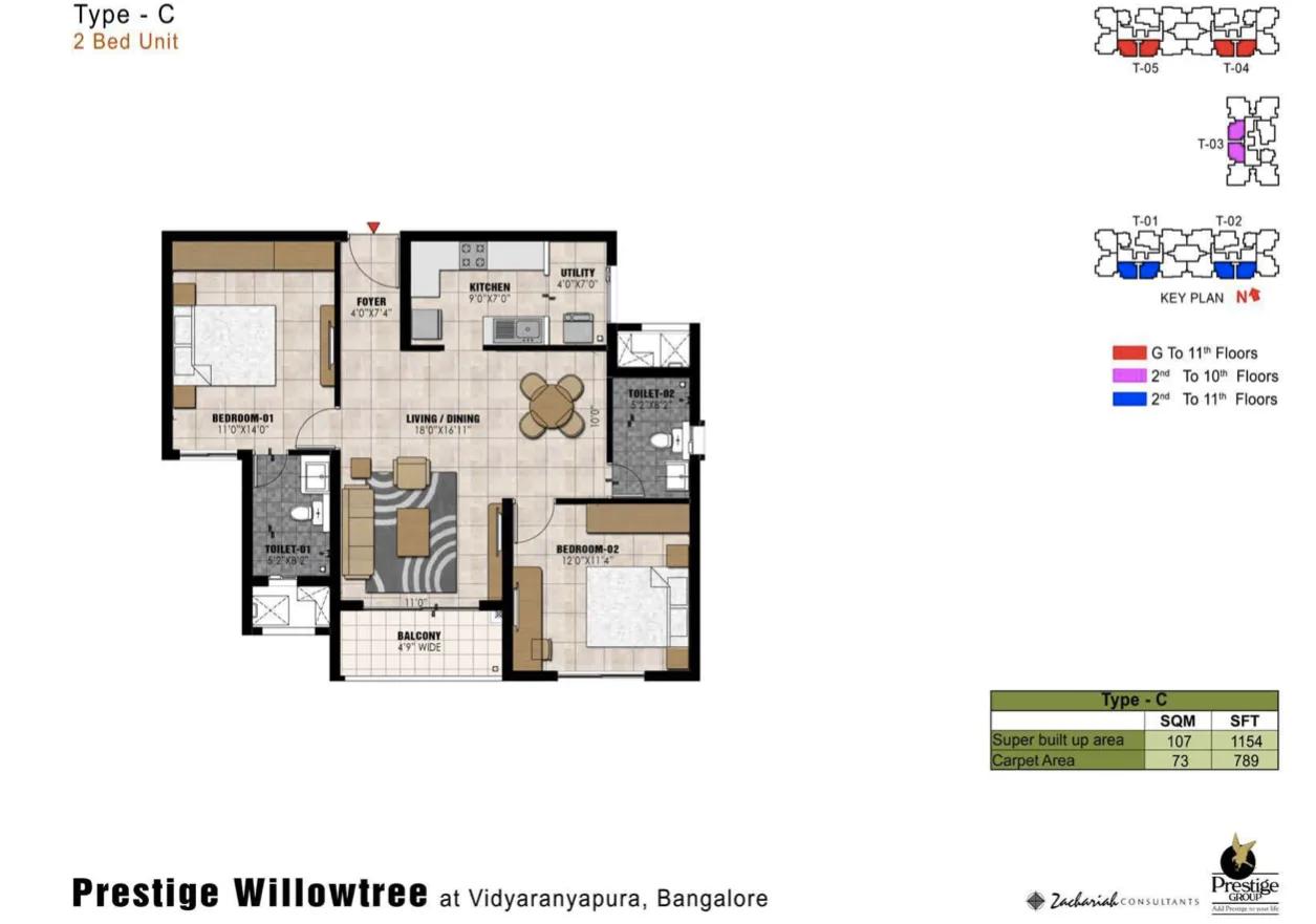 Prestige Willow Tree floor plan 6