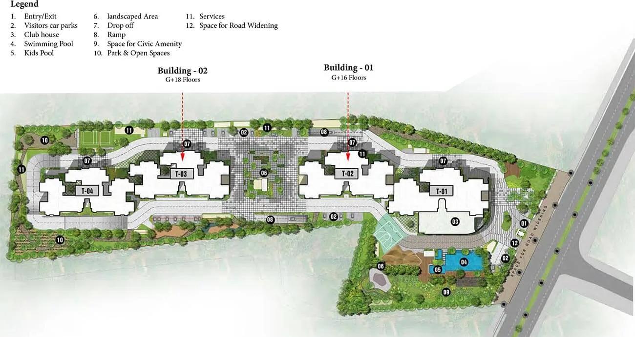 Layout plan of Prestige Elysian