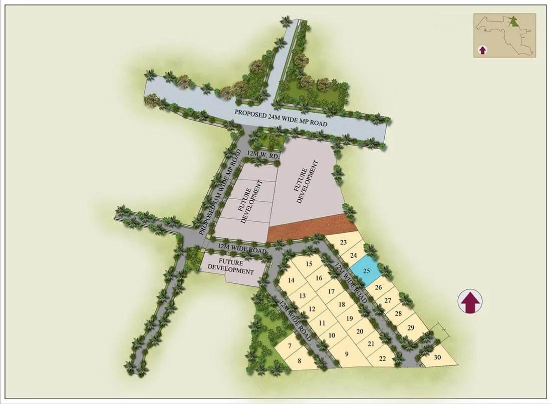 Layout plan of Hiranandani Devanahalli Plots