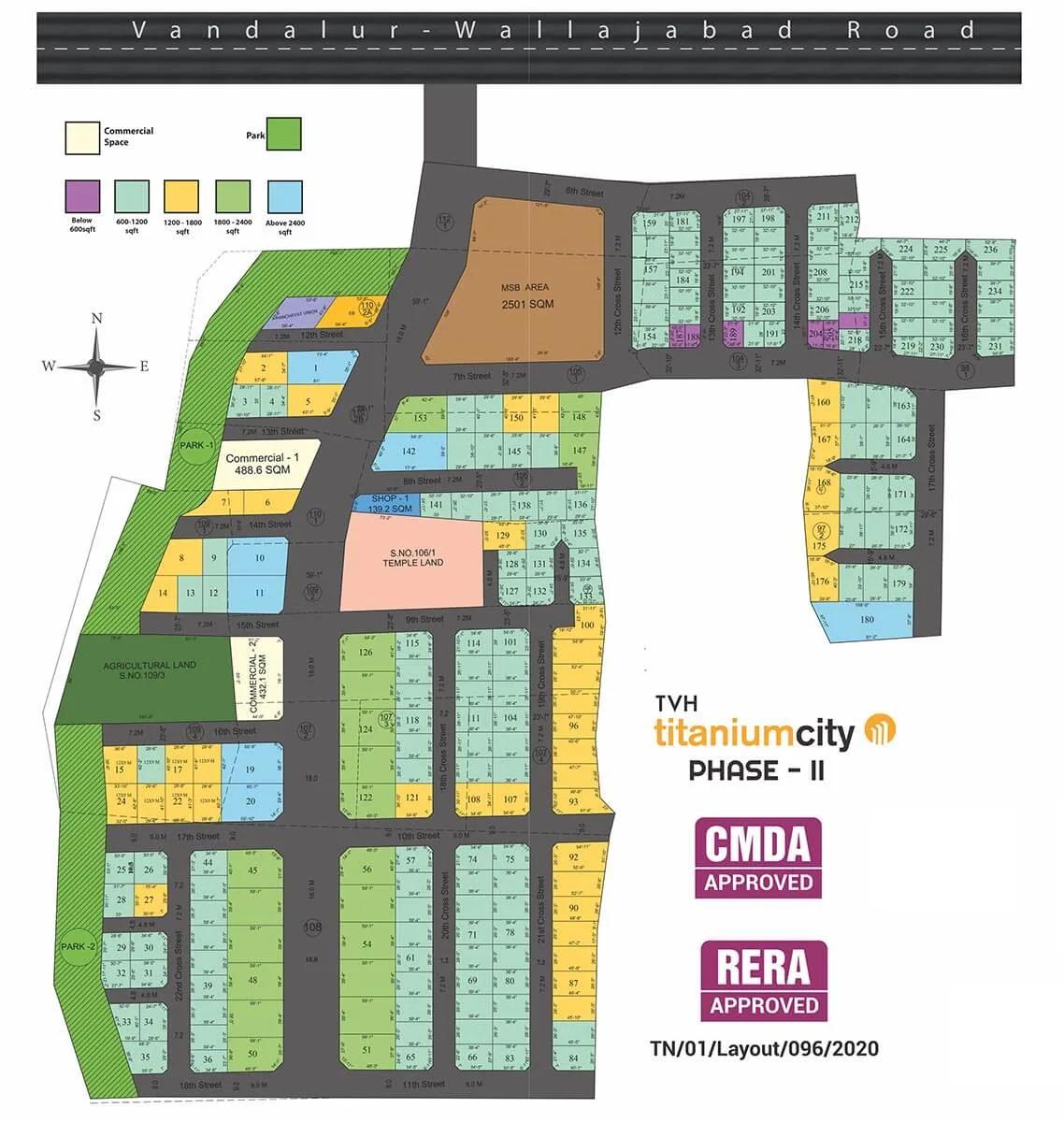 Layout plan of TVH Titanium City Phase 2