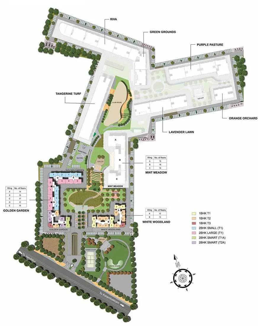 Layout plan of TATA New Haven Ribbon Walk