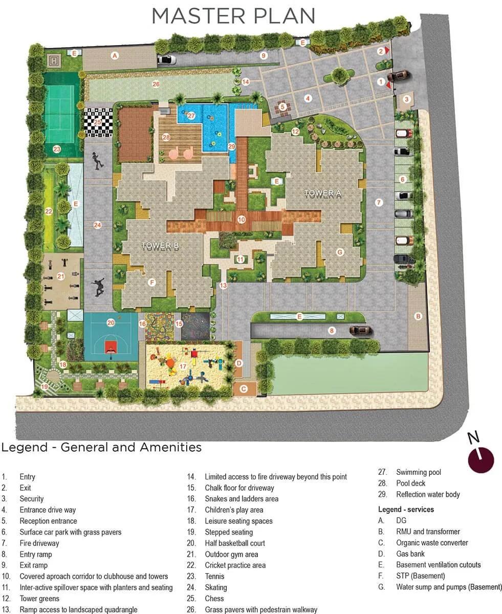 Layout plan of Salarpuria Sattva Signet