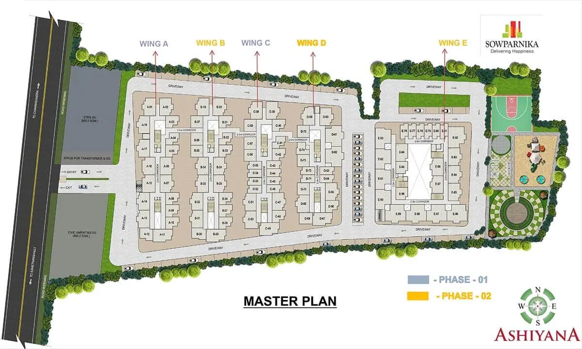 Layout plan of Sowparnika Ashiyana