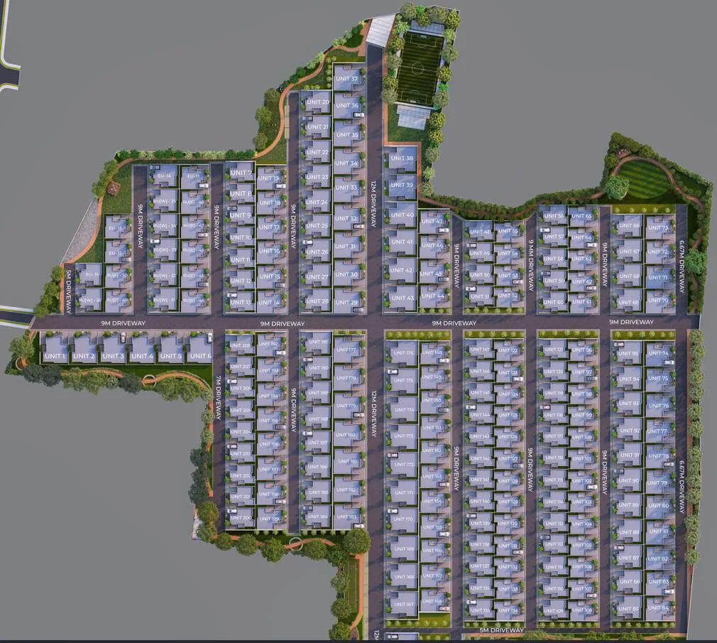 Layout plan of Nambiar Ellegenza Phase 2
