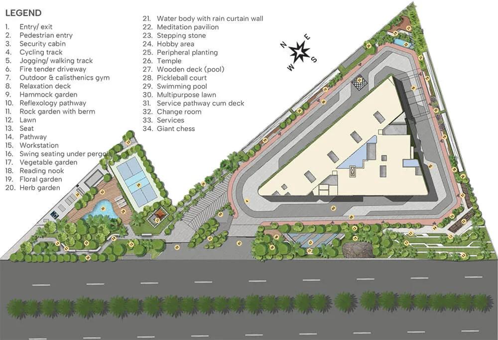 Layout plan of Sattva Vasanta Cove Apartments