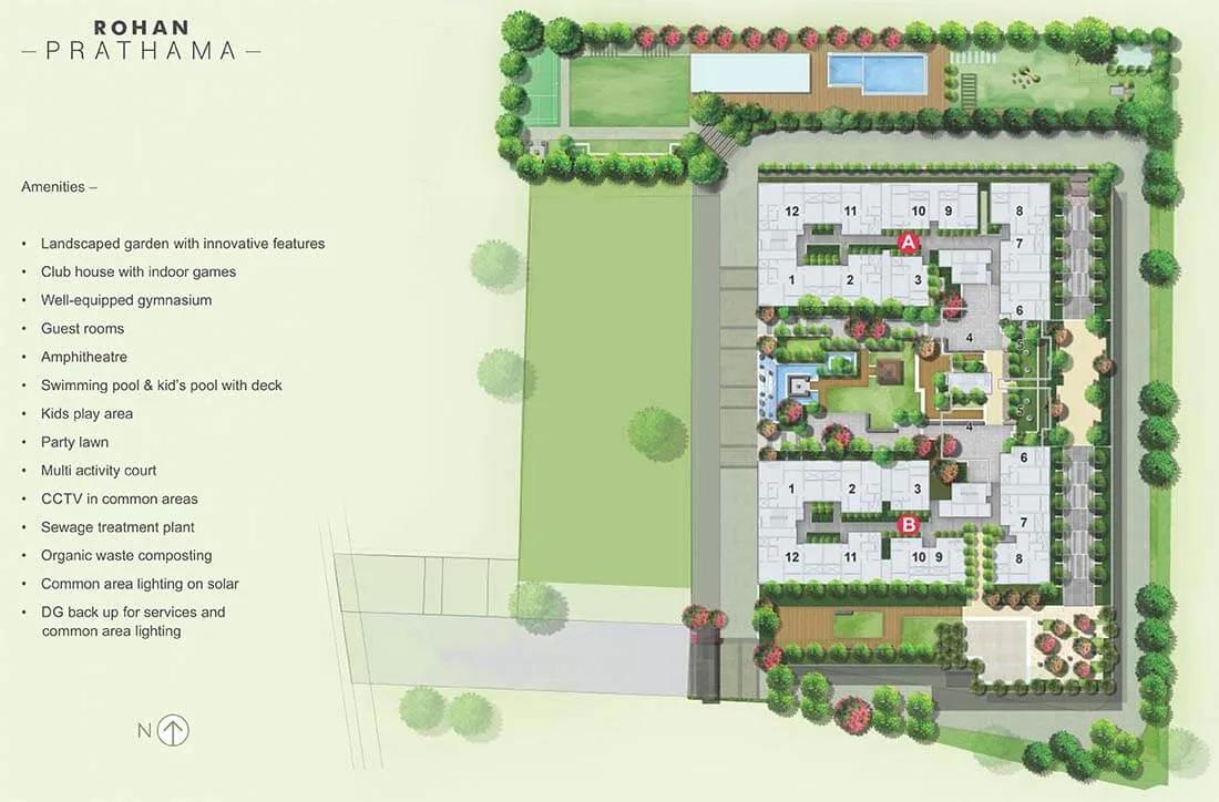 Layout plan of Rohan Prathama