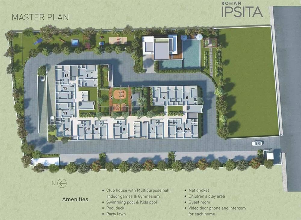 Layout plan of Rohan Ipsita