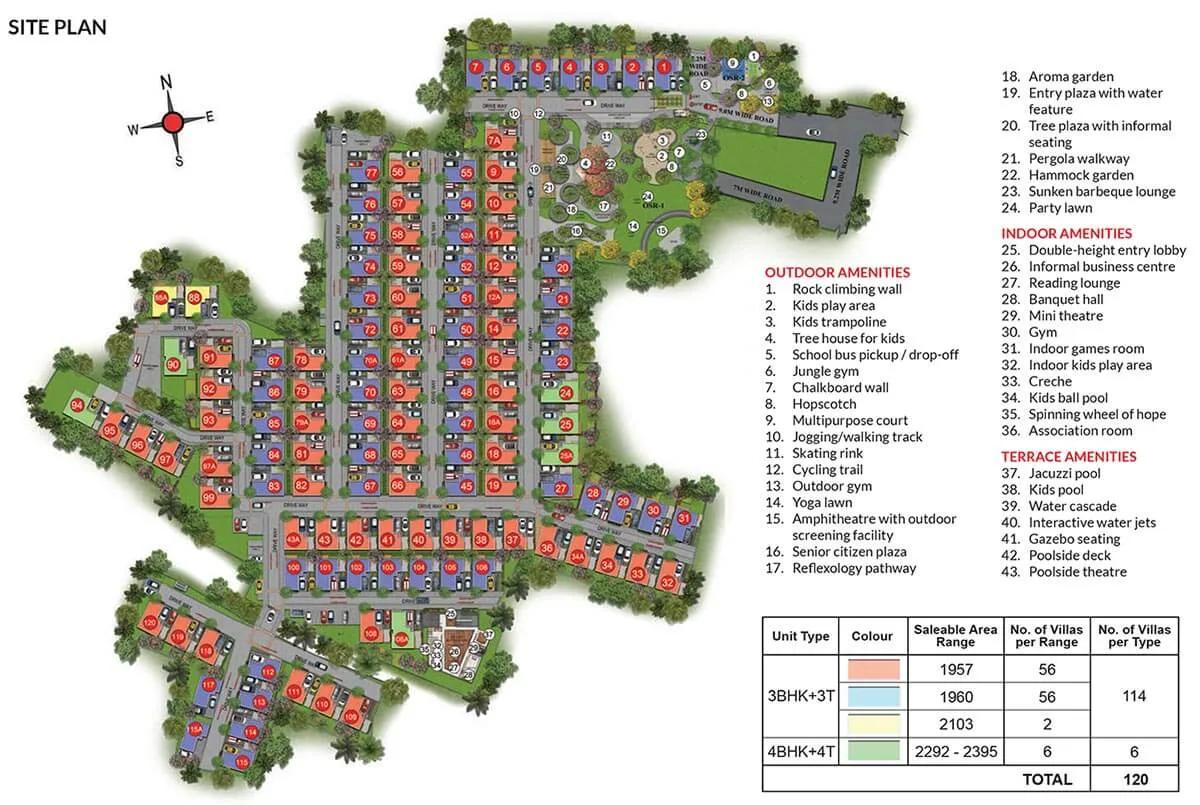 Layout plan of Casagrand Grandio
