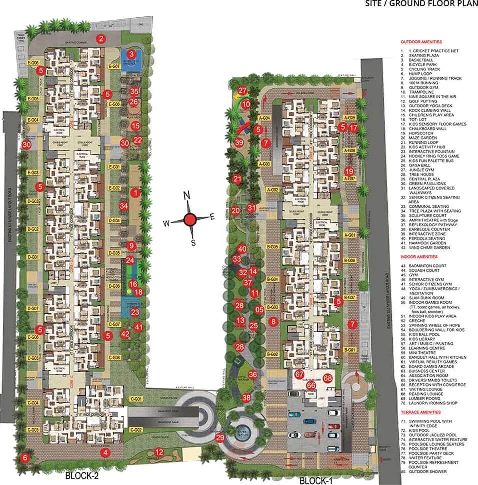 Layout plan of CasaGrand Orlena
