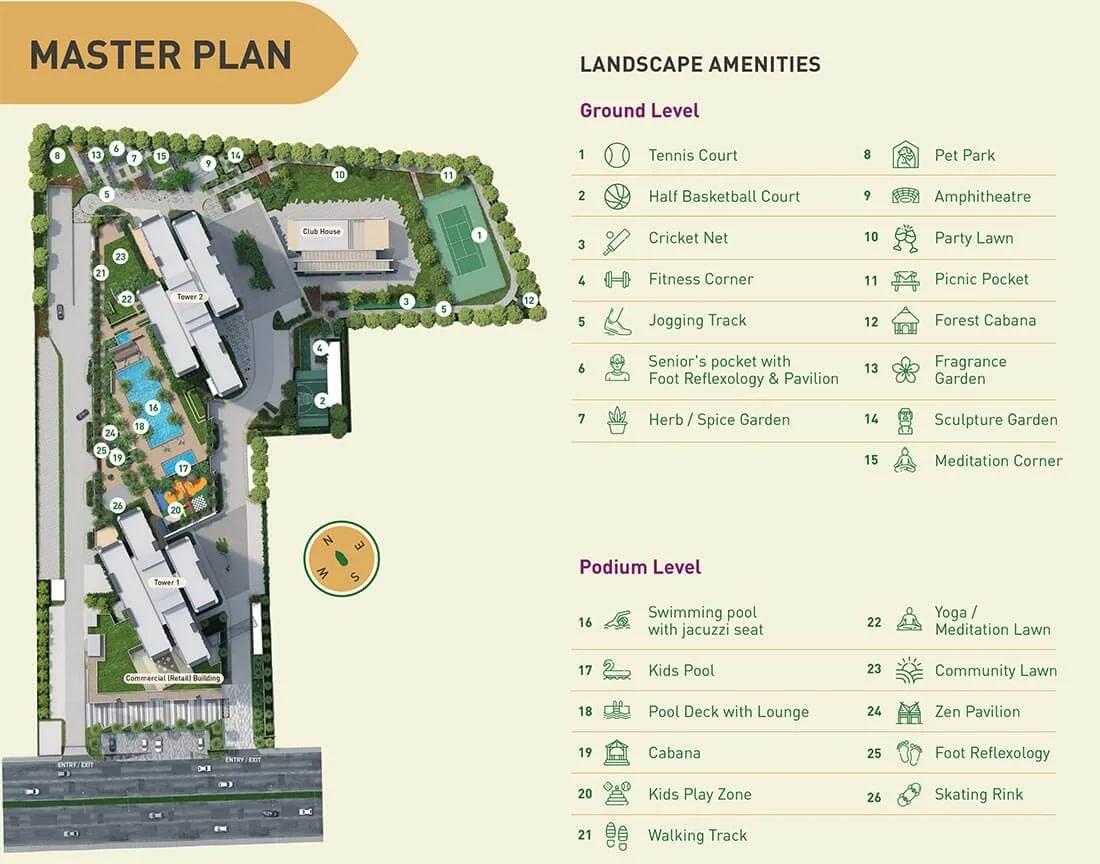 Layout plan of Birla Tisya