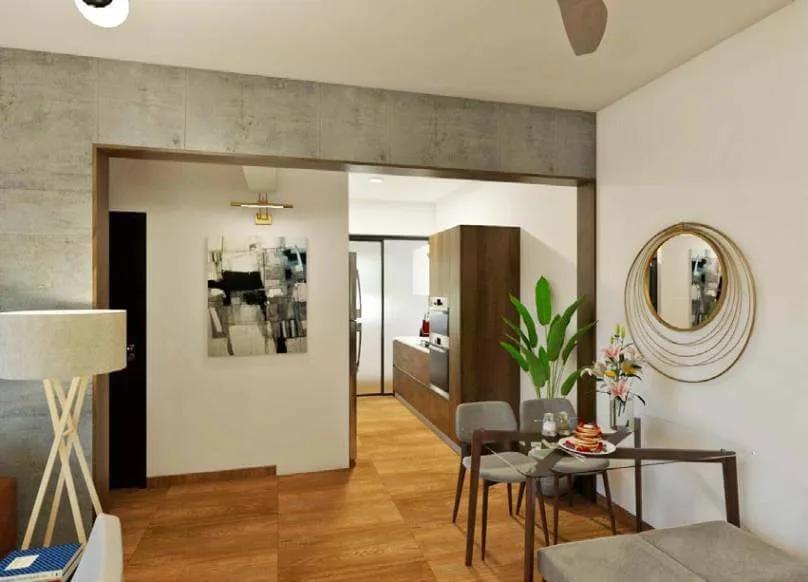 Brigade Orchards Goldspire 1.5 BHK floor plan