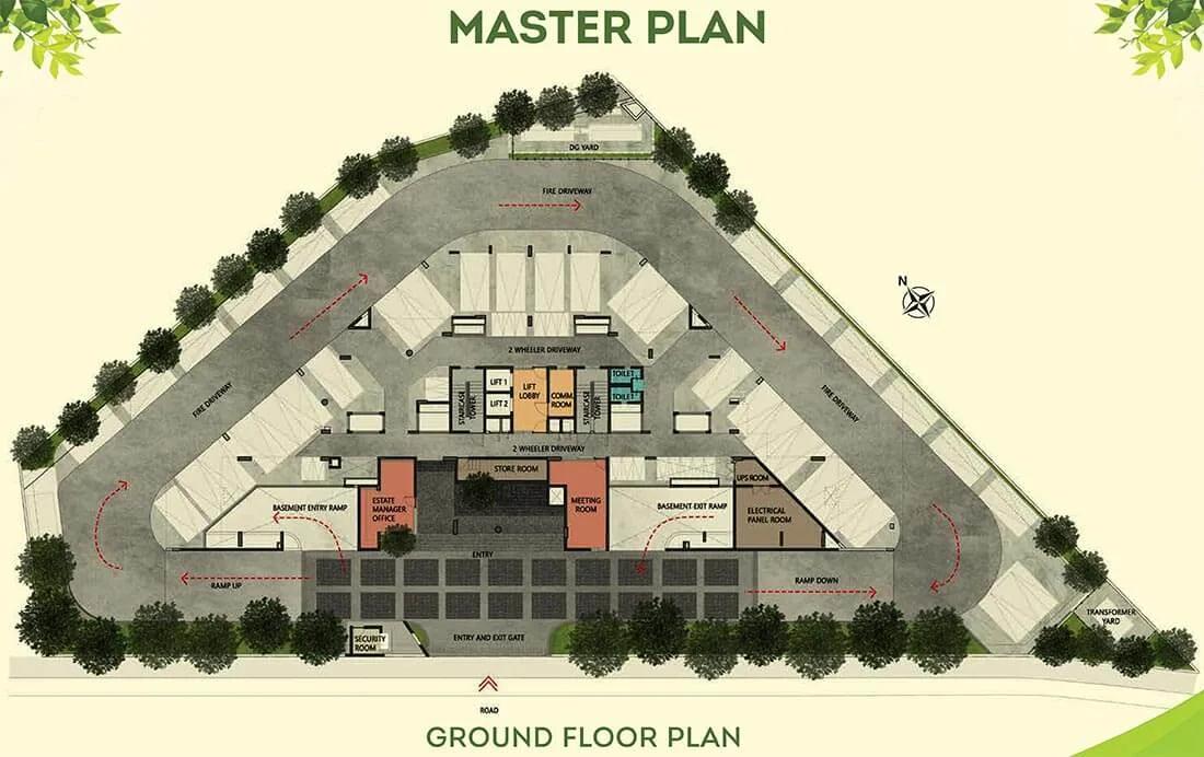 Layout plan of Brigade Orchards Goldspire