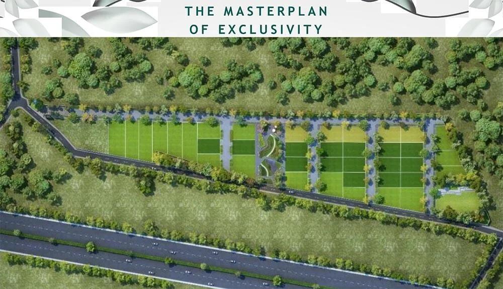 Layout plan of Purva Land Tree Haven Plots