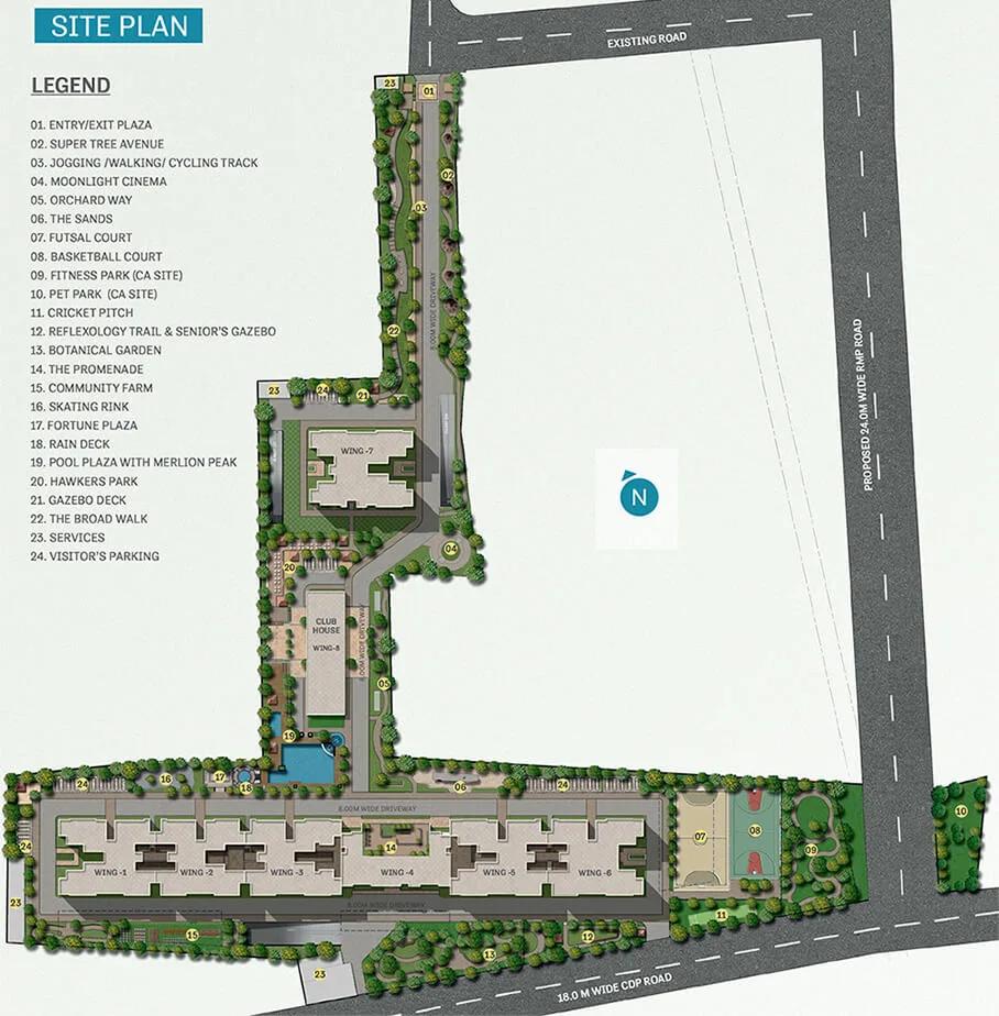 Layout plan of Sobha Sentosa