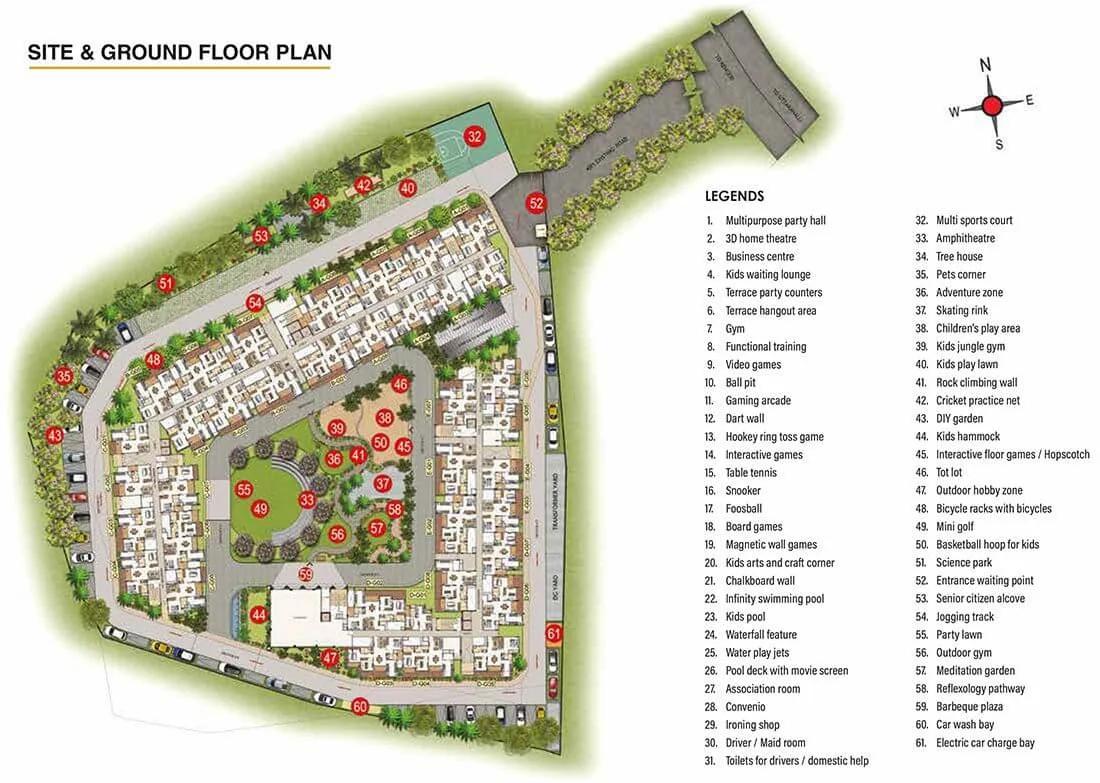 Layout plan of CasaGrand Aquene