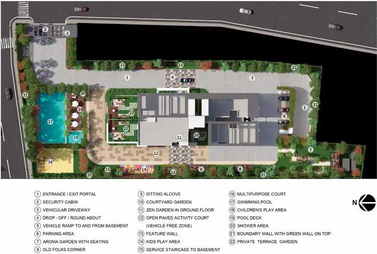 Layout plan of Adarsh Stratuss