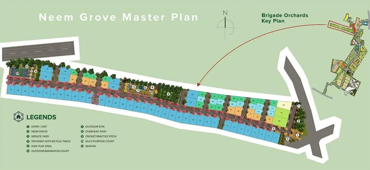 Layout plan of Brigade Neem Grove