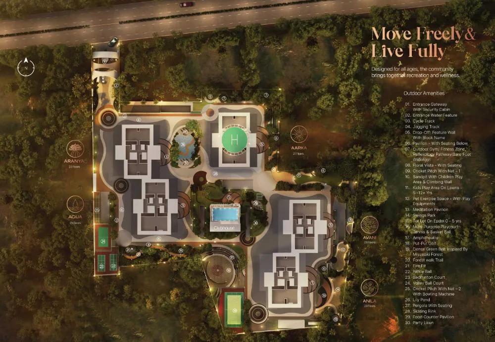 Layout plan of Sanjeevini Adwaith