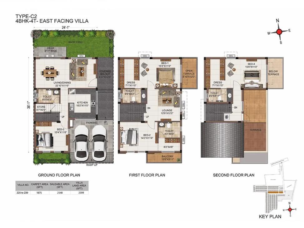 CasaGrand Platinum Villas 4 BHK floor plan