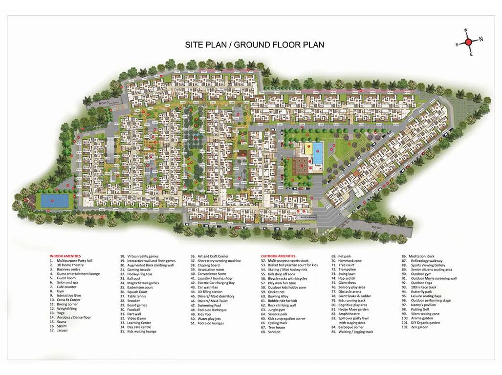 Layout plan of Casagrand Hazen