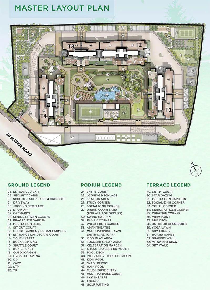 Layout plan of Godrej Woodsville