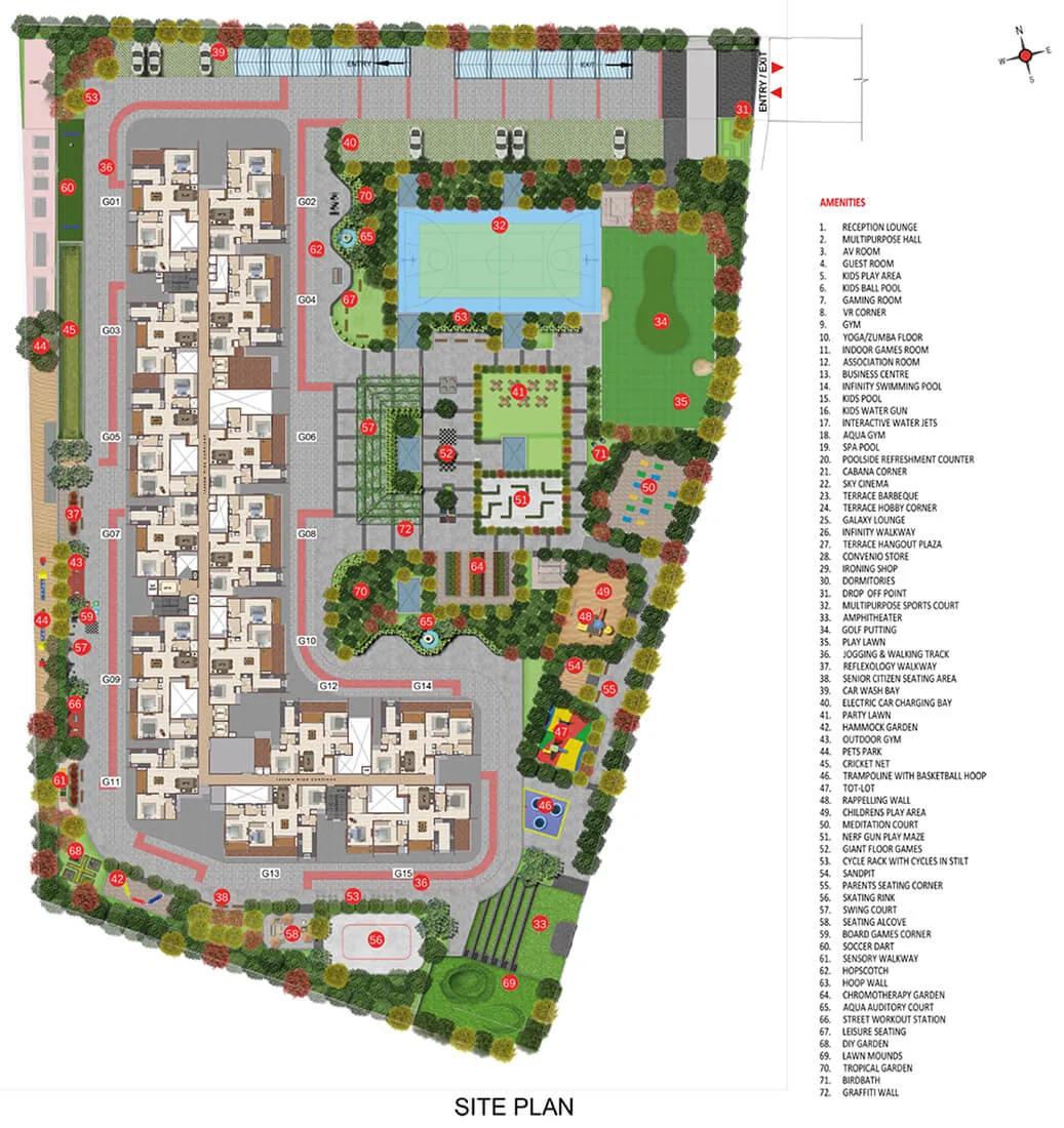 Layout plan of Casagrand Meridian