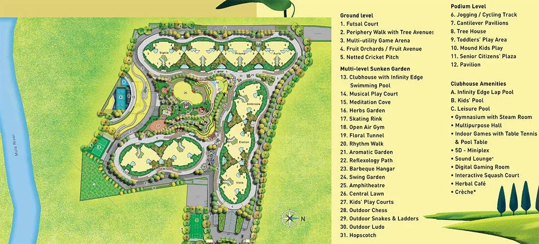 Layout plan of Joyville Signia by Shapoorji Pallonji