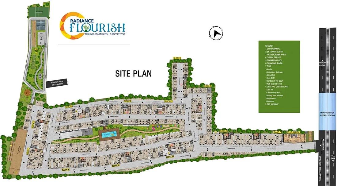 Layout plan of Radiance Flourish