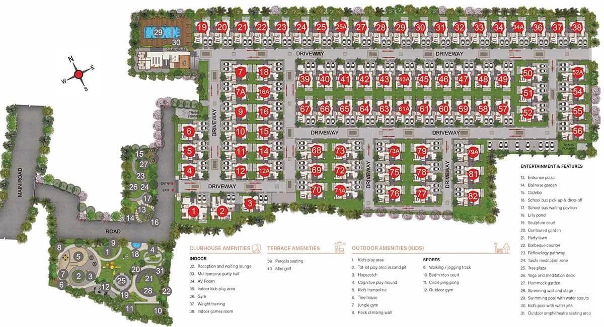 Layout plan of Casagrand Tranquil