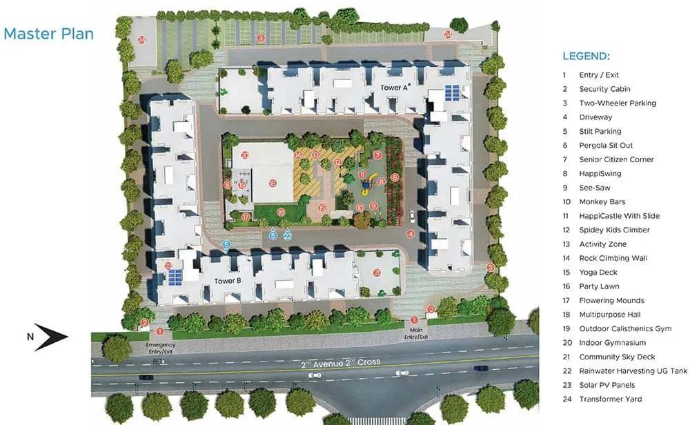 Layout plan of Mahindra Happinest MWC