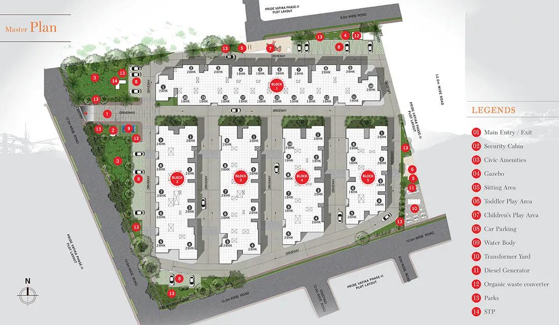 Layout plan of Pride Sunrise Phase 2