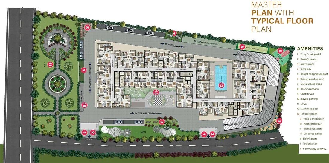 Layout plan of Sowparnika Olivia Nest