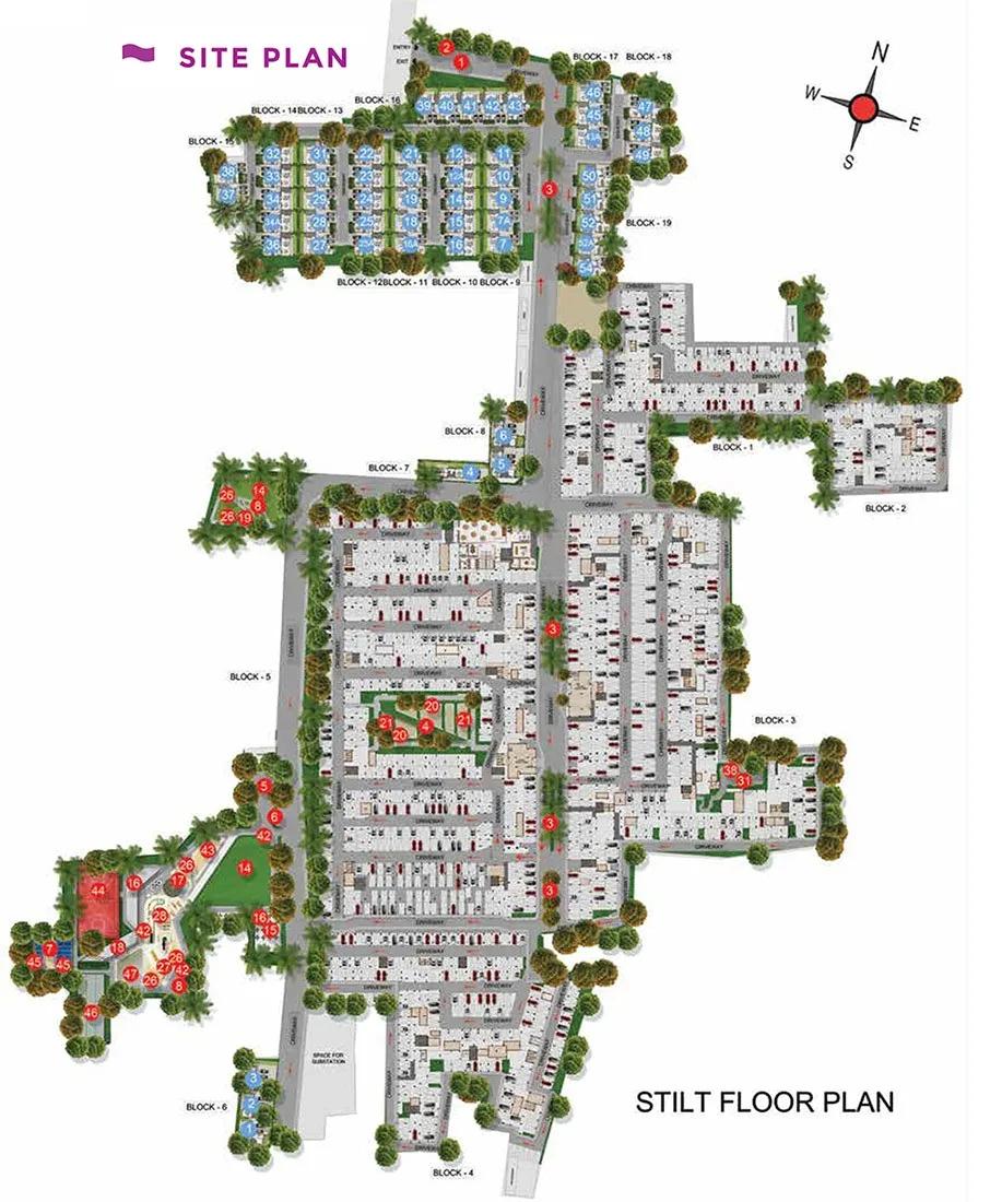 Layout plan of Casagrand Flagship
