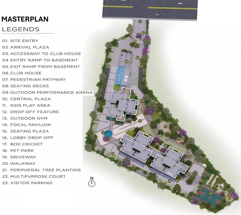 Layout plan of Embassy East Avenue
