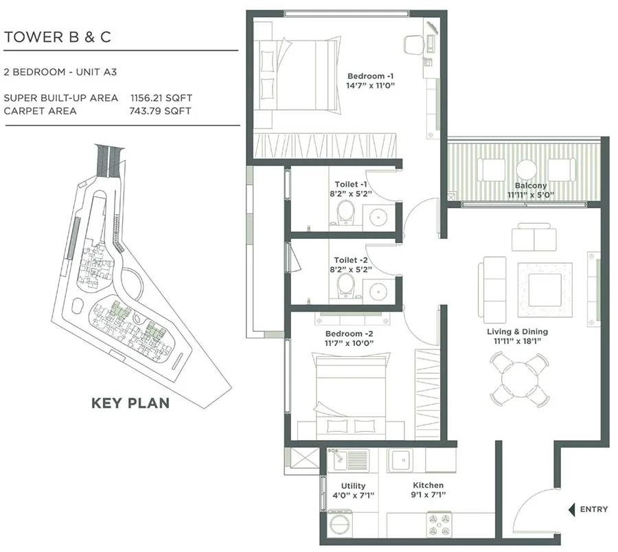 Embassy East Avenue floor plan 3