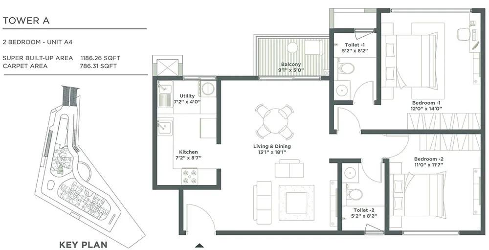 Embassy East Avenue floor plan 4