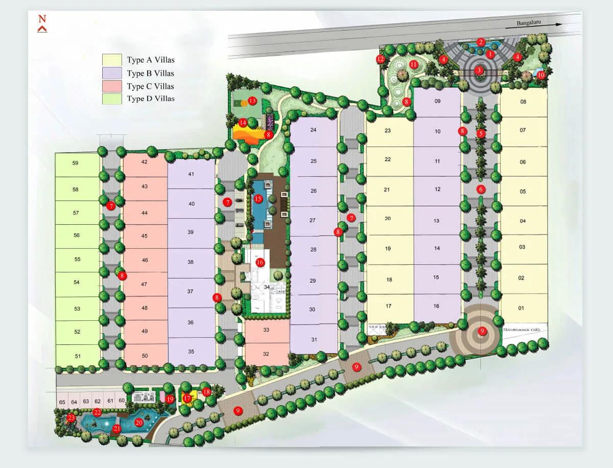 Layout plan of NCC Urban Misty Woods