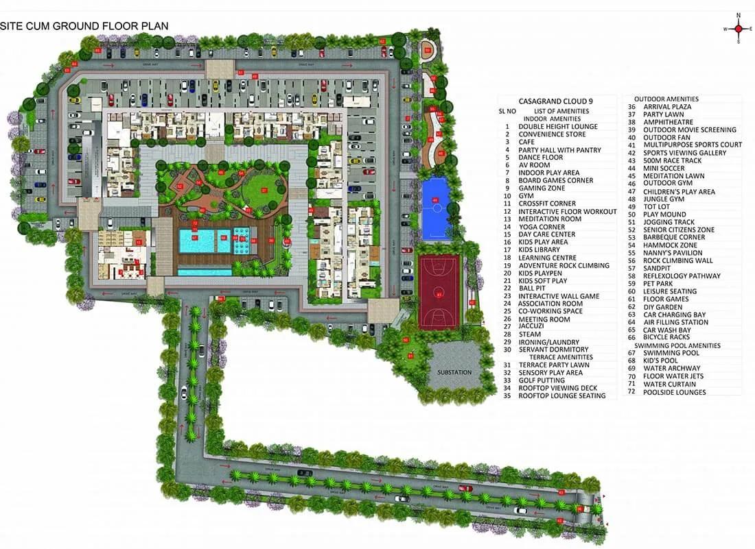 Layout plan of Casagrand Cloud9