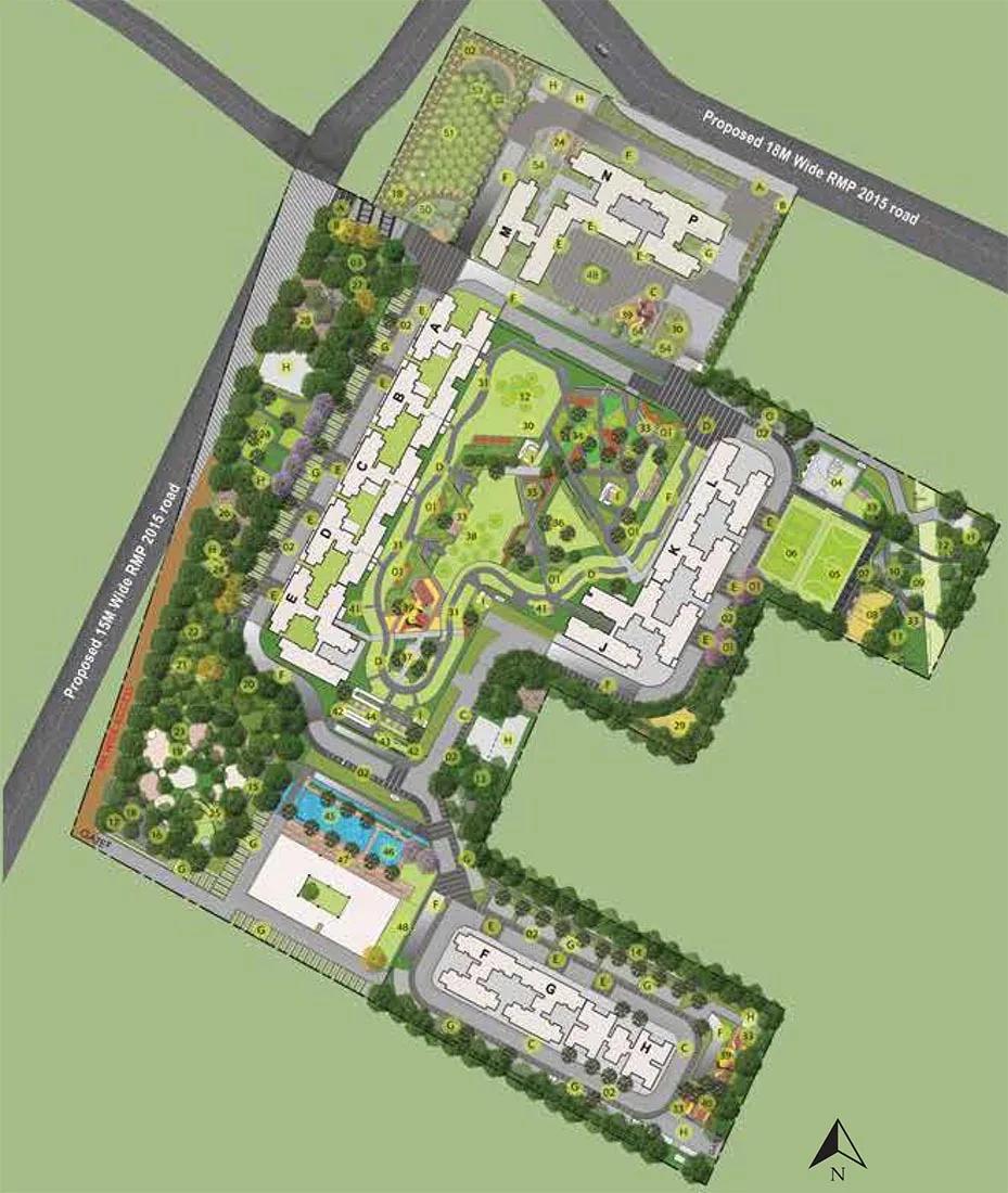 Layout plan of Godrej Park Retreat Phase 3