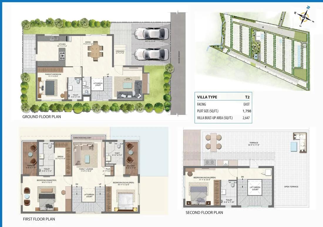 Urbanrise Codename City with Infinite Life 4 BHK floor plan, about 2,647 sq ft