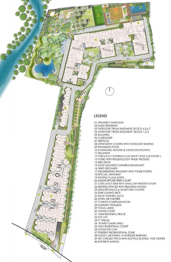 Layout plan of Sattva Simplicity