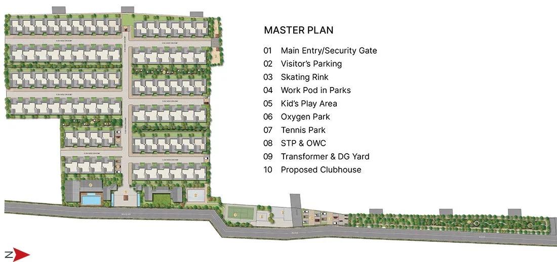 Layout plan of Sobha Oakshire