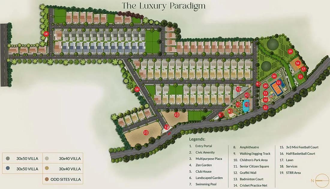Layout plan of Sowparnika Life