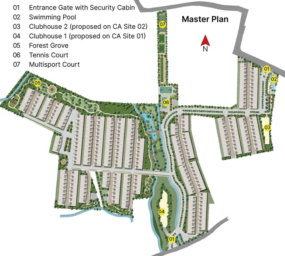 Layout plan of Sobha Crystal Meadows
